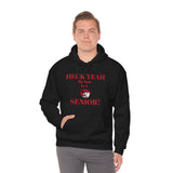 Heck Yeah My Son is A WSSU Senior Unisex Heavy Blend™ Hooded Sweatshirt