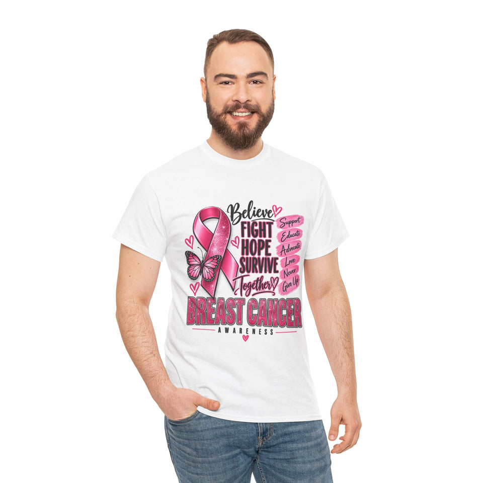 Breast Cancer Awareness Unisex Heavy Cotton Tee