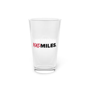 Mad Miles Pint Glass, 16oz