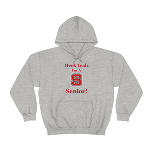 Heck Yeah I'm A NC State Senior Unisex Heavy Blend™ Hooded Sweatshirt