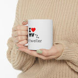 I Love My Rottweiler Ceramic Mug 11oz