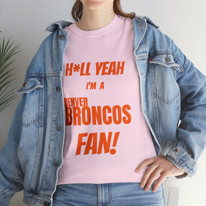 Denver Broncos Football Unisex Heavy Cotton Tee