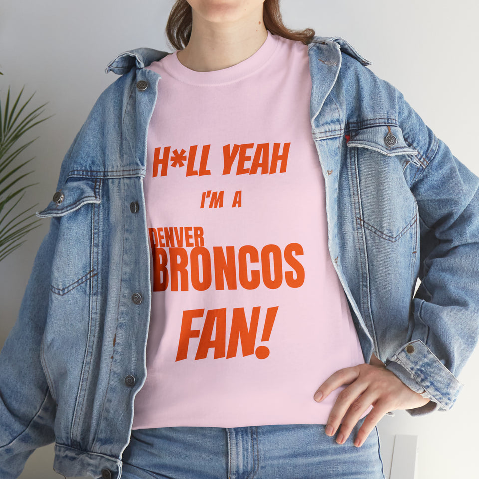 Denver Broncos Football Unisex Heavy Cotton Tee