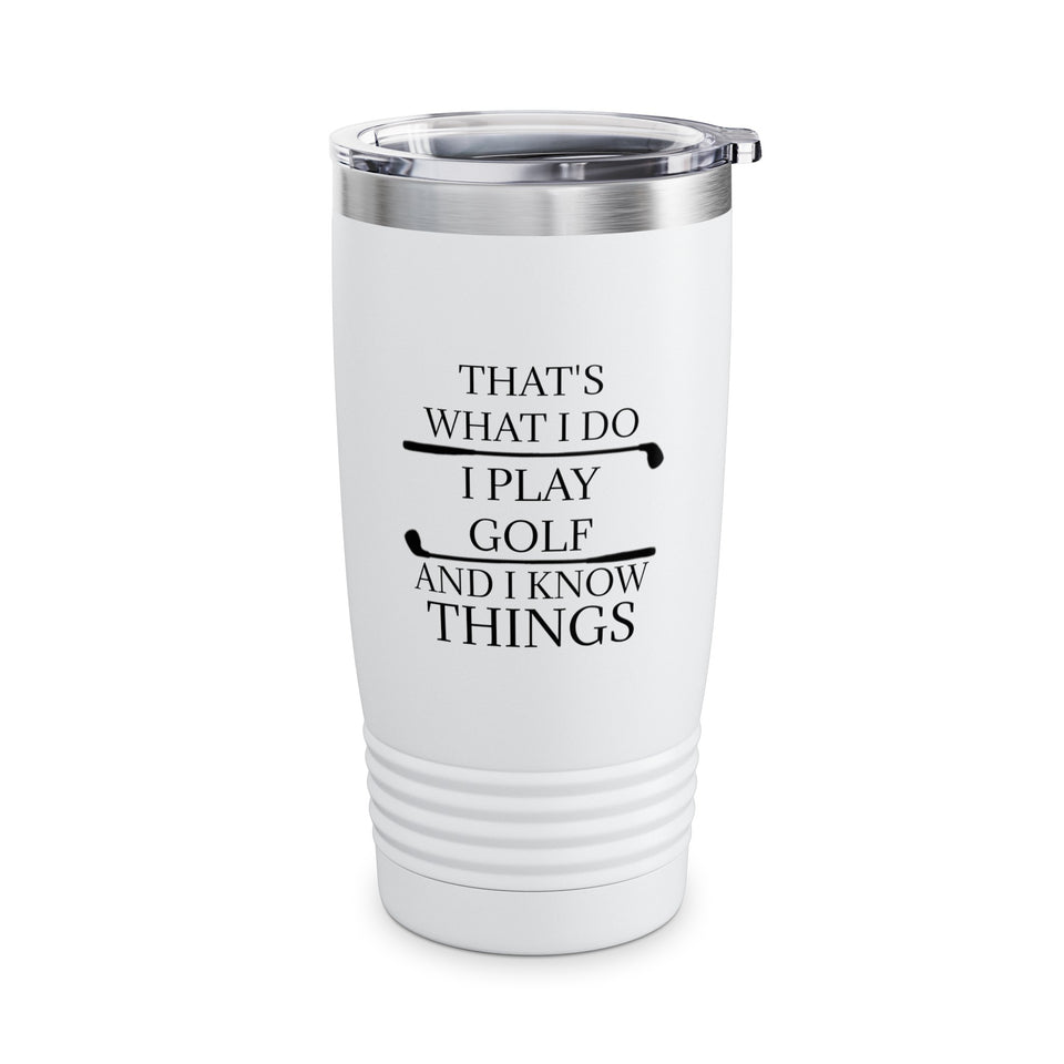 I Play Golf Ringneck Tumbler, 20oz