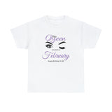 This Queen was Born In February Unisex Heavy Cotton Tee