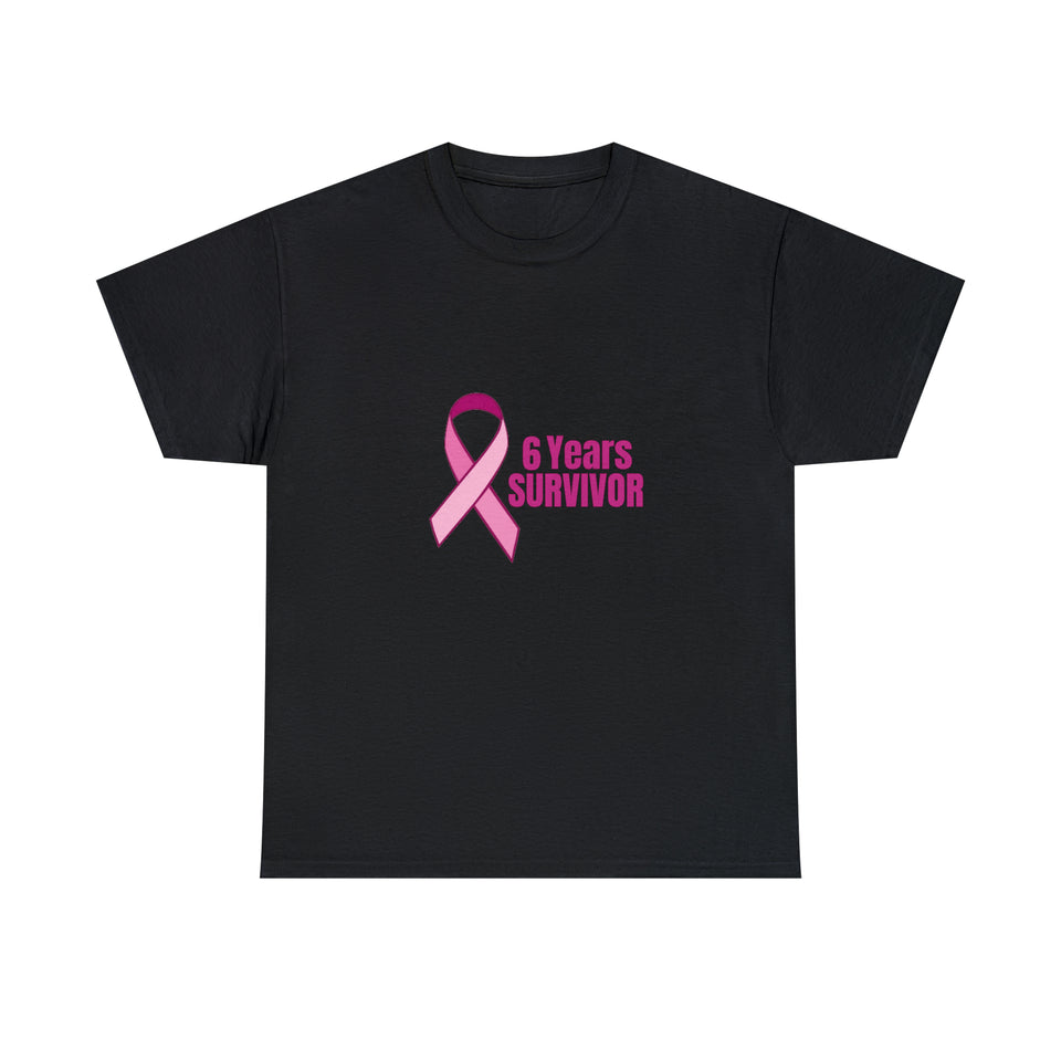 6 Years Survivor Unisex Heavy Cotton Tee