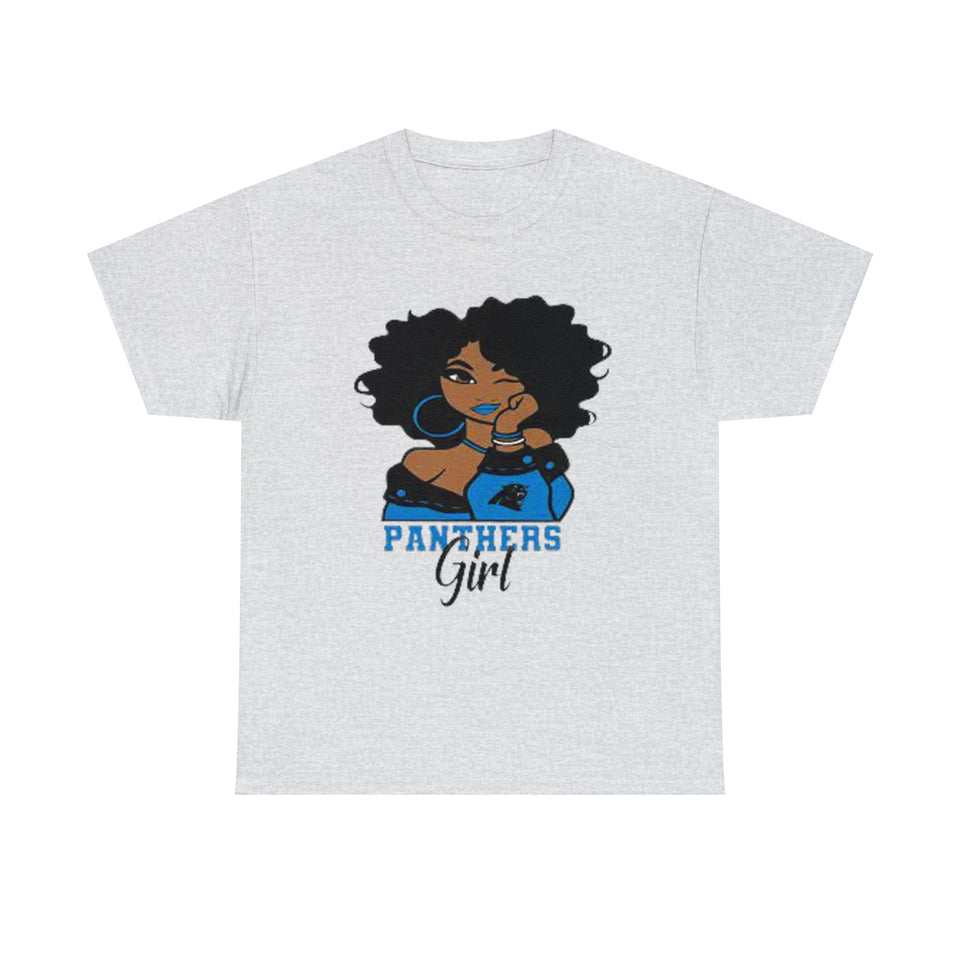 NFL Carolina Panthers Girl Unisex Heavy Cotton Tee