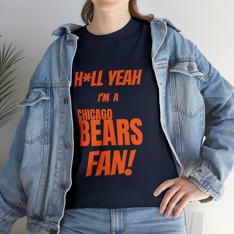 Chicago Bears Football Unisex Heavy Cotton Tee