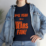 Chicago Bears Football Unisex Heavy Cotton Tee