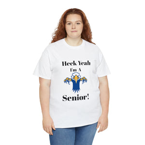 Heck Yeah I'm A East Meck High School Senior Class Of 2024 Unisex Heavy Cotton Tee
