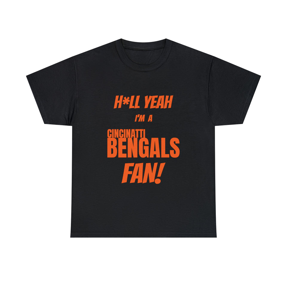 Cincinatti Bengals Football Unisex Heavy Cotton Tee
