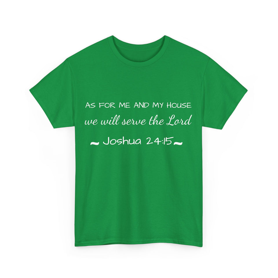 As For Me And My House Unisex Heavy Cotton Tee