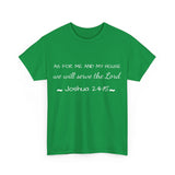 As For Me And My House Unisex Heavy Cotton Tee