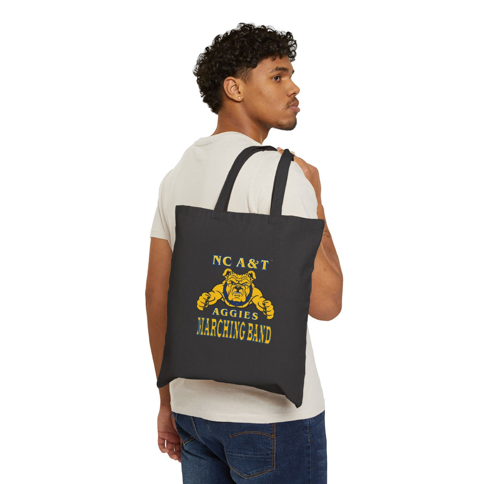 NC A&T Marching Band Cotton Canvas Tote Bag
