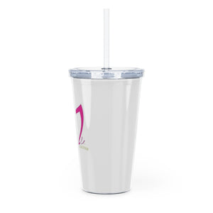 Plastic Tumbler with Straw