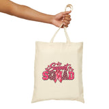 Support Squad Breast Cancer Awareness Cotton Canvas Tote Bag