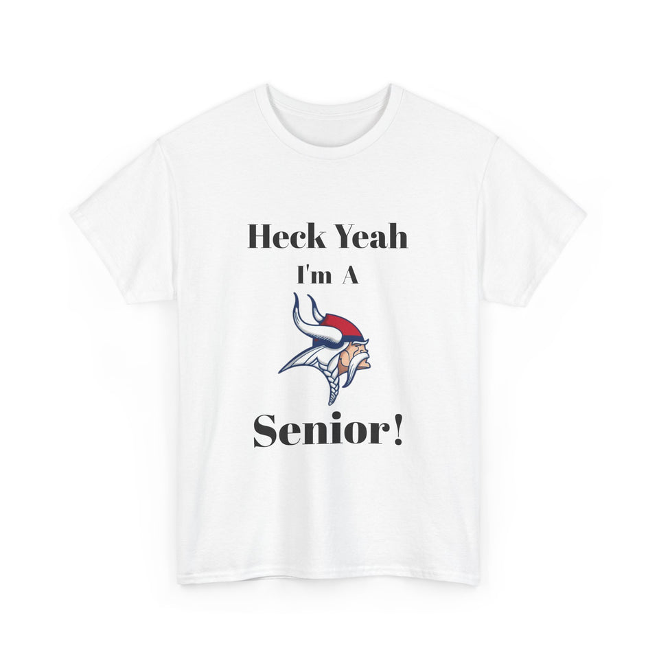 Heck Yeah I'm A North Meck High School Senior Class Of 2025 Unisex Heavy Cotton Tee