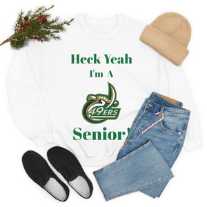 Heck Yeah I'm A UNCC Senior Unisex Heavy Blend™ Crewneck Sweatshirt