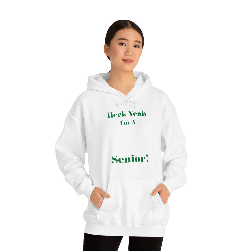 Heck Yeah I'm A UNCC Senior Unisex Heavy Blend™ Hooded Sweatshirt
