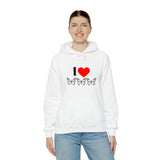 I Love Butterflies Unisex Heavy Blend™ Hooded Sweatshirt