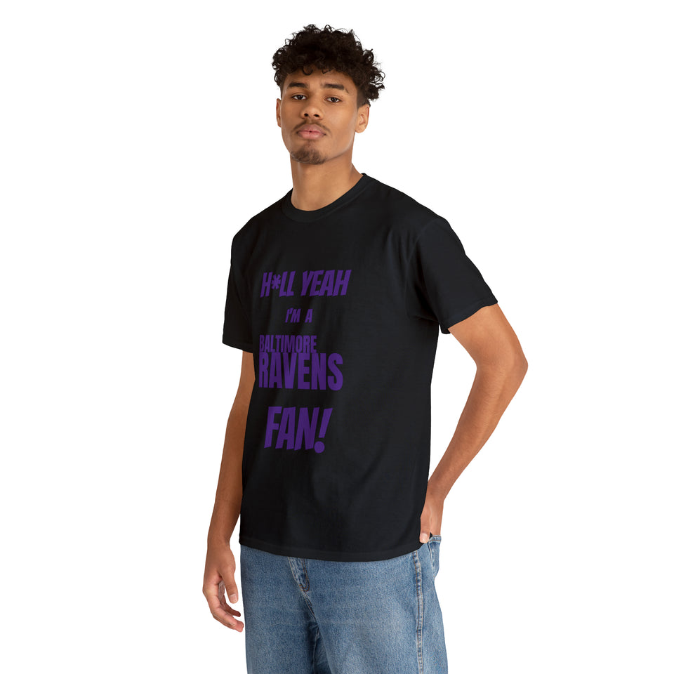 Baltimore Ravens Football Unisex Heavy Cotton Tee