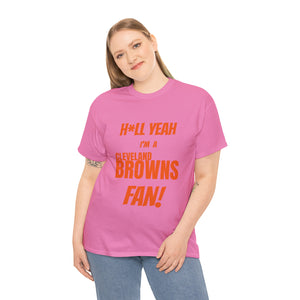 Cleveland Browns Football Unisex Heavy Cotton Tee