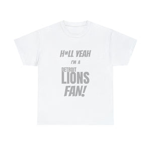 Detroit Lions Football Unisex Heavy Cotton Tee