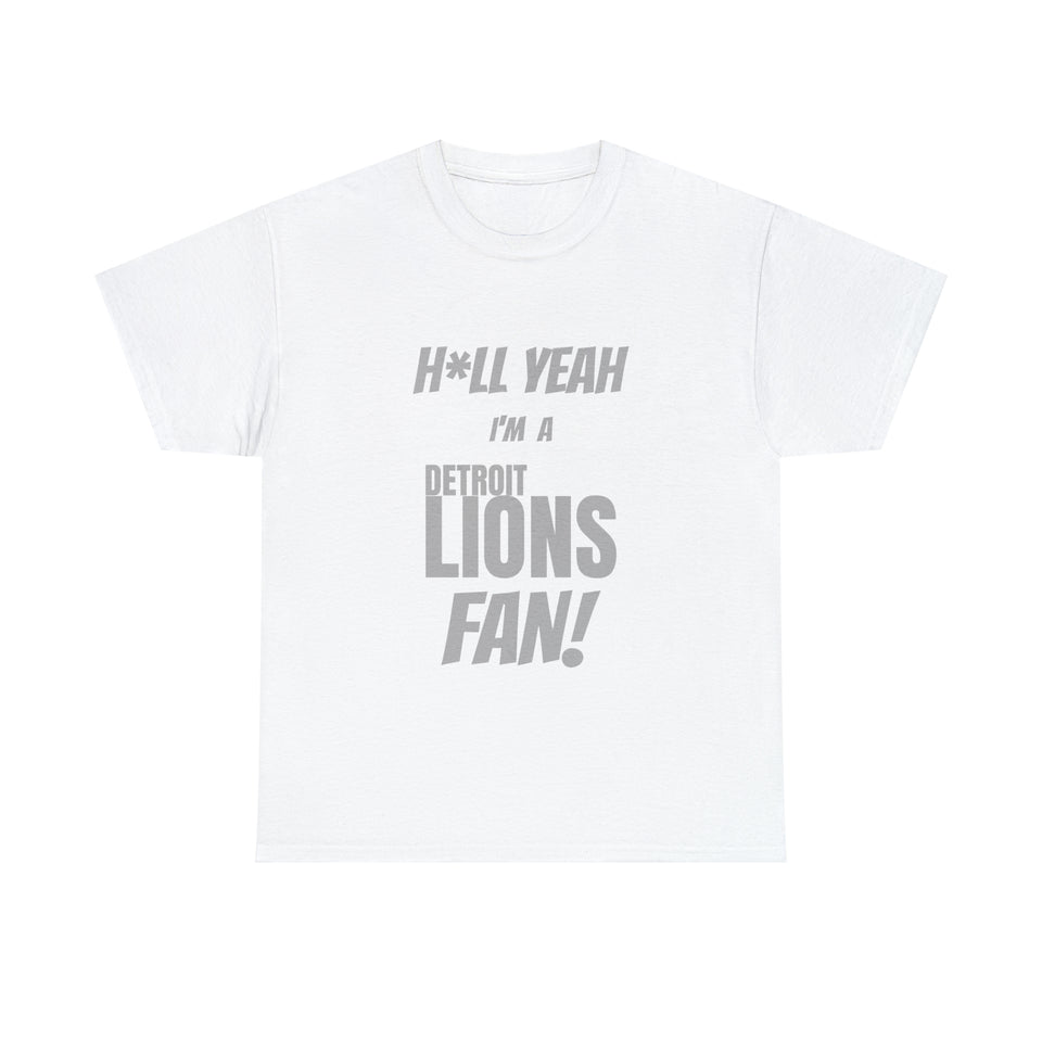 Detroit Lions Football Unisex Heavy Cotton Tee