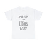 Detroit Lions Football Unisex Heavy Cotton Tee
