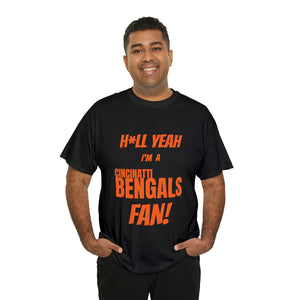Cincinatti Bengals Football Unisex Heavy Cotton Tee