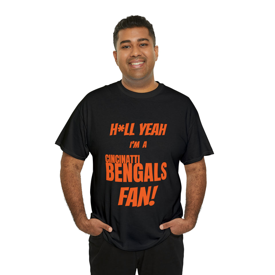 Cincinatti Bengals Football Unisex Heavy Cotton Tee