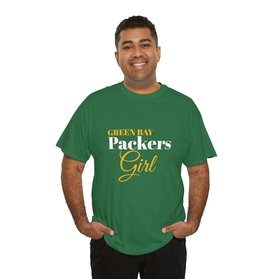 Green Bay Packers Girl Unisex Heavy Cotton Tee