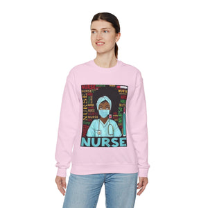 Black Nurse Crewneck Sweatshirt