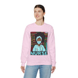 Black Nurse Crewneck Sweatshirt