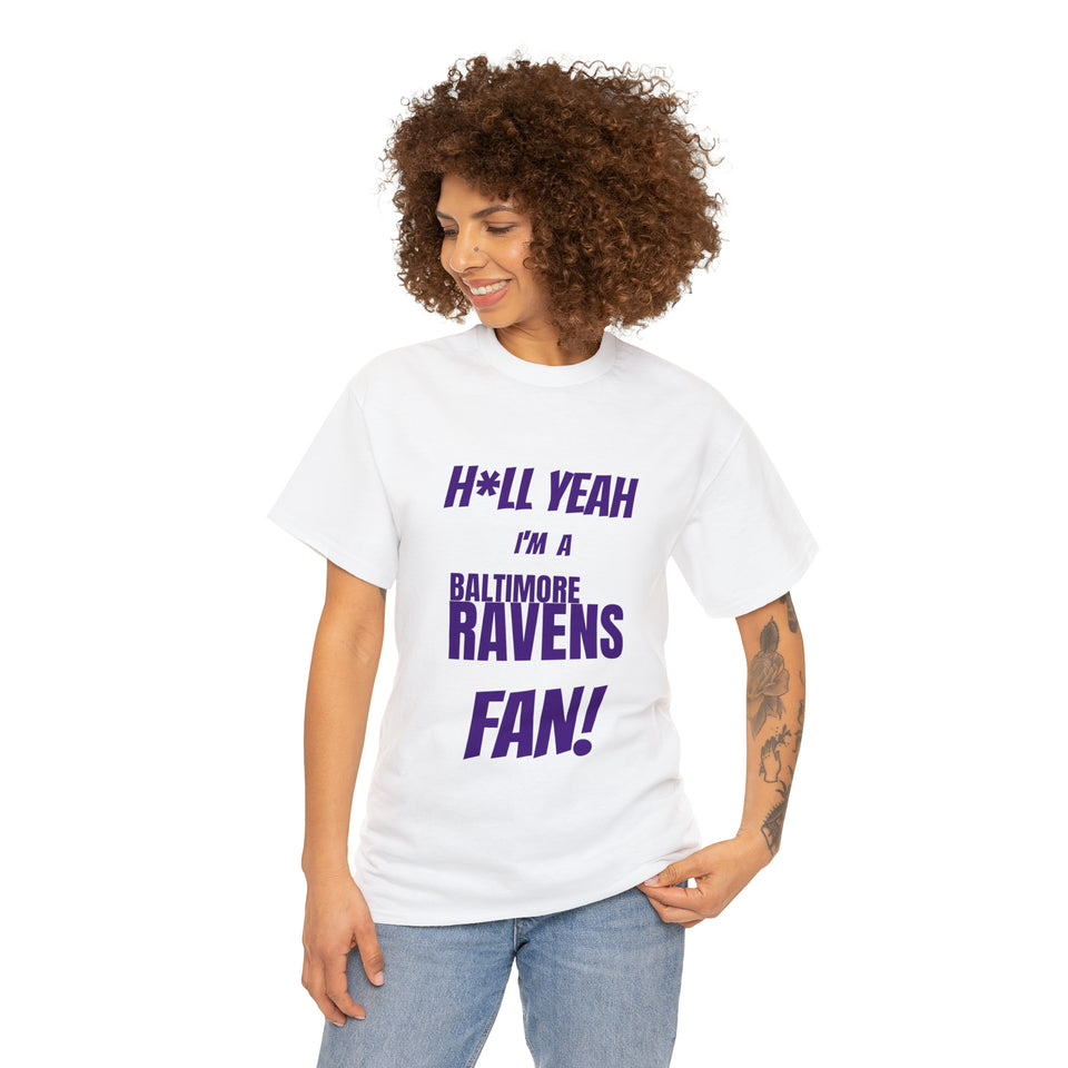 Baltimore Ravens Football Unisex Heavy Cotton Tee