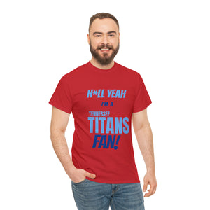 Tennessee Titans Football Unisex Heavy Cotton Tee