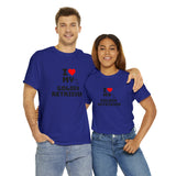 I Love My Golden Retriever Unisex Heavy Cotton Tee