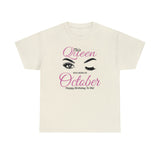 This Queen Was Born In October Unisex Heavy Cotton Tee