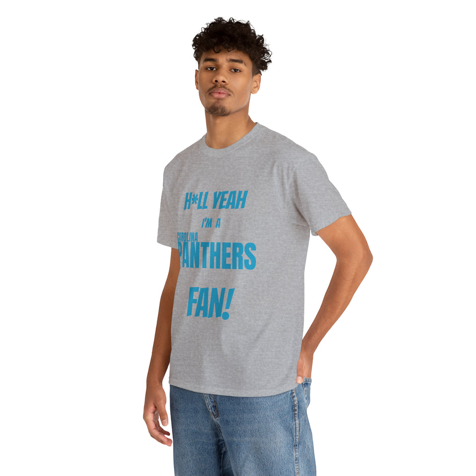 Carolina Panthers Football Unisex Heavy Cotton Tee