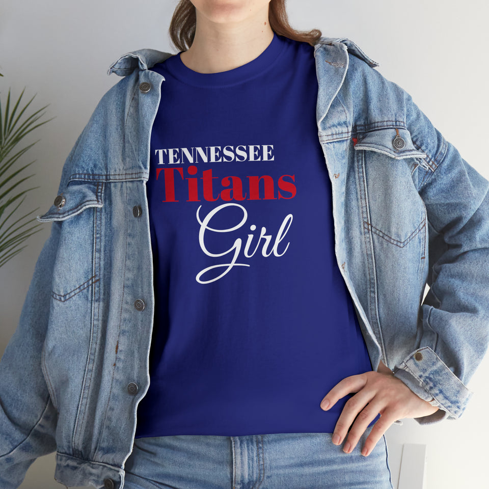 Tennessee Titans Girl Unisex Heavy Cotton Tee