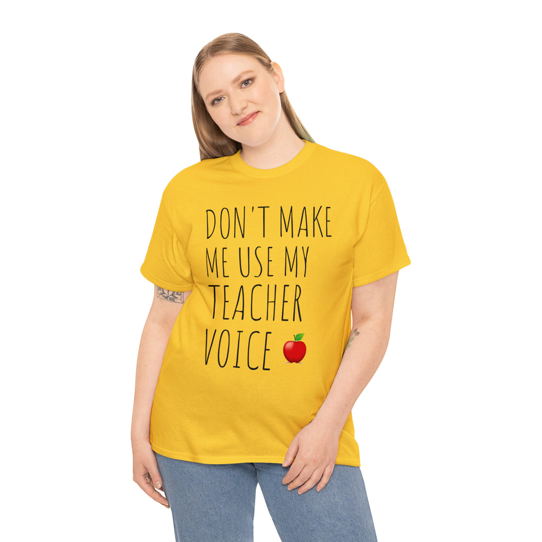 Teacher Voice Titles Cotton Tee