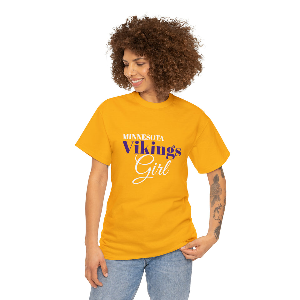 Minnesota Vikings Girl Unisex Heavy Cotton Tee