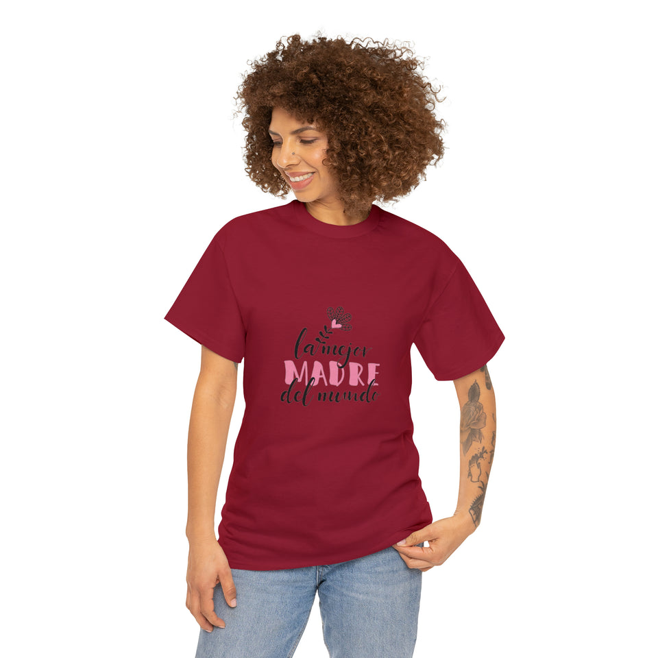 World's Best Mom Spanish Unisex Heavy Cotton Tee