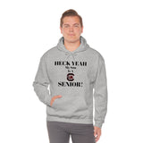 Heck Yeah My Son is A South Carolina Gamecocks Senior Unisex Heavy Blend™ Hooded Sweatshirt