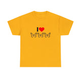 I Love Butterflies Unisex Heavy Cotton Tee