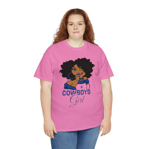 Dallas Cowboys Girl Unisex Heavy Cotton Tee