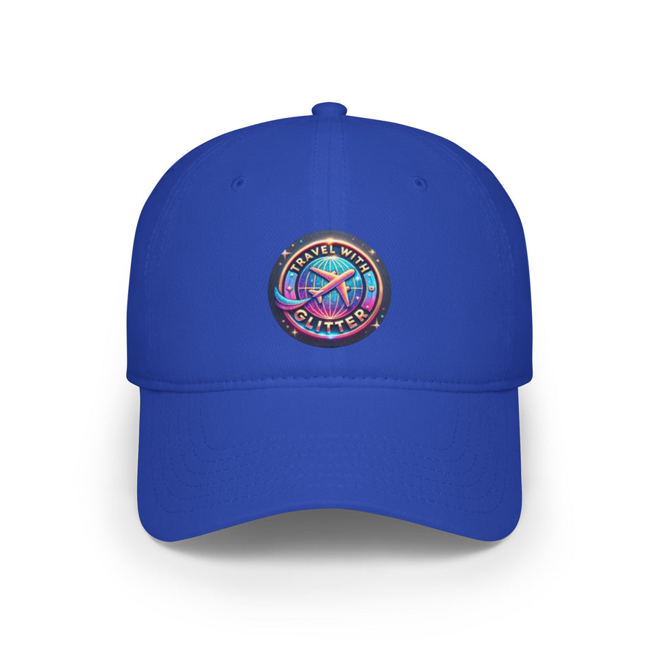 Travel With Glitter Low Profile Baseball Cap