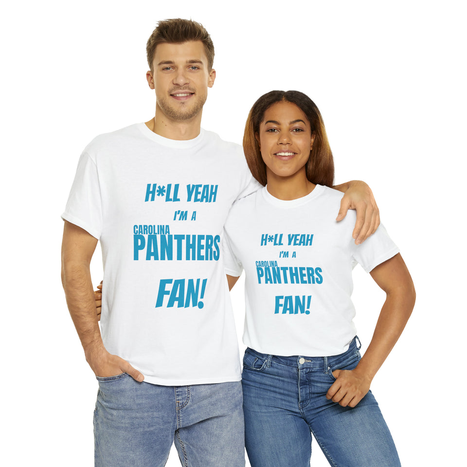 Carolina Panthers Football Unisex Heavy Cotton Tee