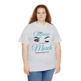 This Queen Was Born In March Unisex Heavy Cotton Tee