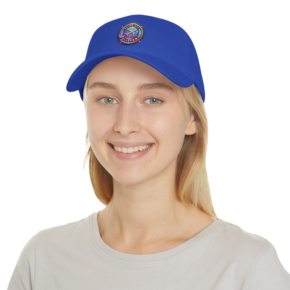 Travel With Glitter Low Profile Baseball Cap